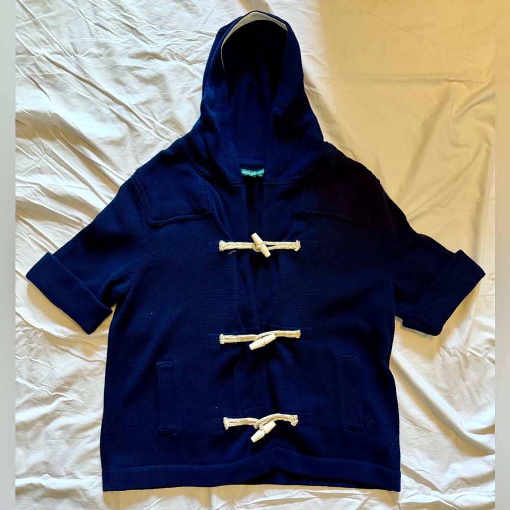 Ralph Lauren Navy Hooded Cardigan